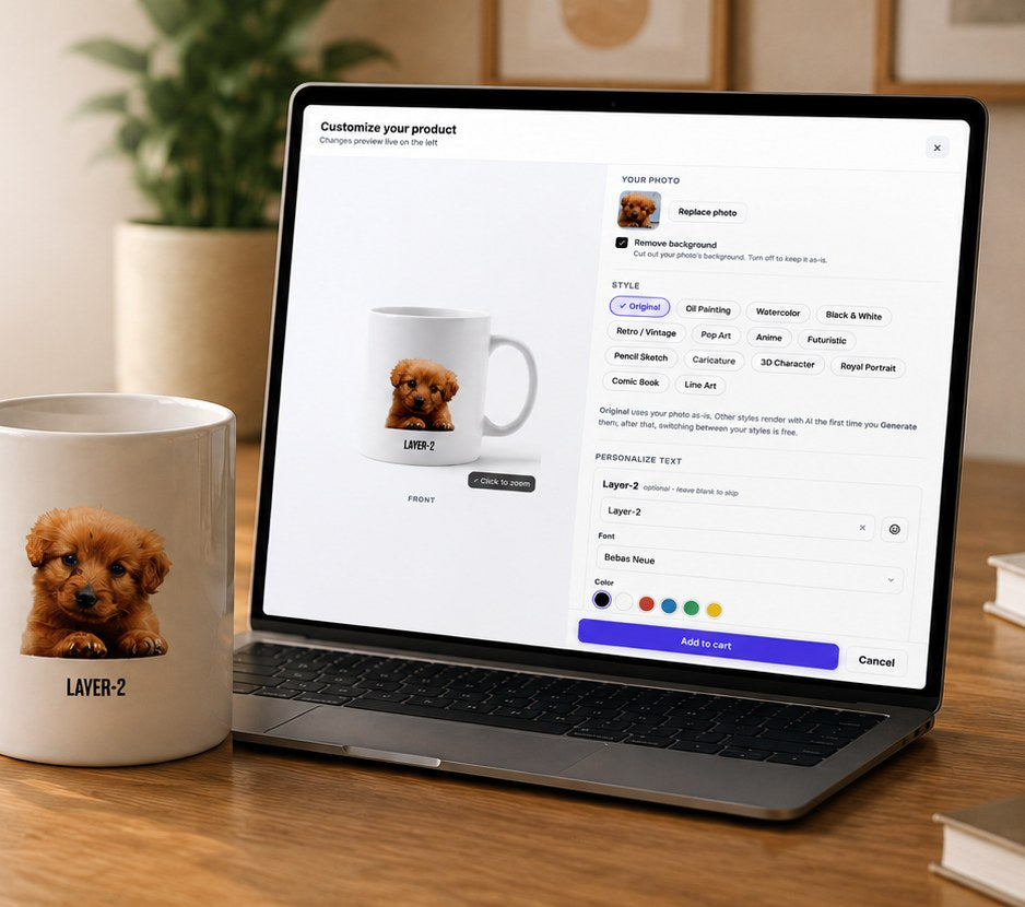 Let customers create custom <em>products</em> with AI